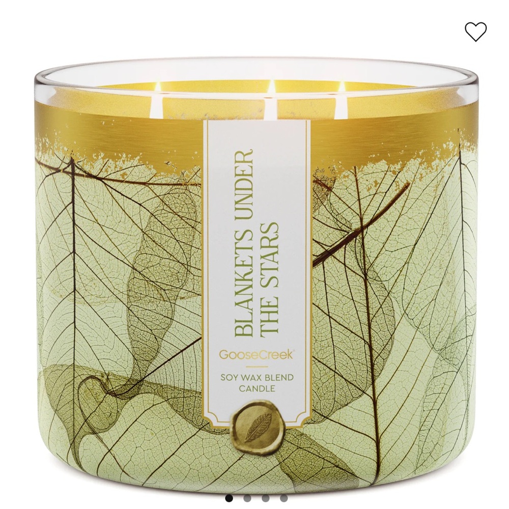 🍁🍃 GC Blankets Under The Stars 3-Wick Candle NEW